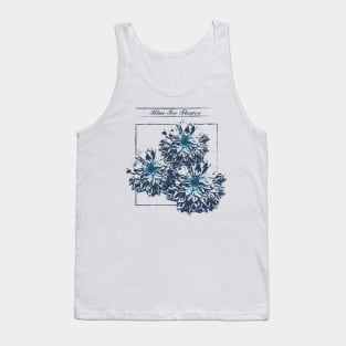 Blue Ice Flower Vintage Tank Top